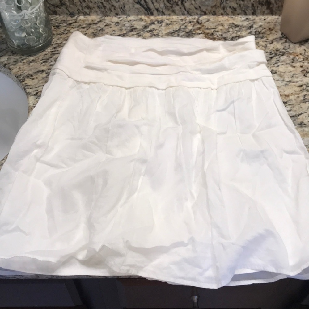White beach skirt